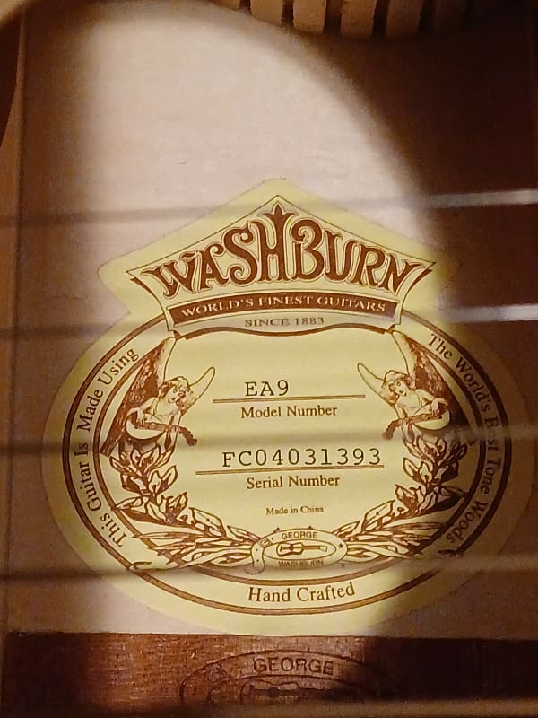 Washburn EA9 acoustic Early 2000s - Bright image 1