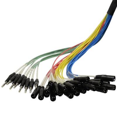 24 Channel 150 Foot XLR Color Coded Snake Cable (TRS Returns) 150' Stage Snake image 3