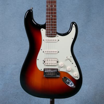 Fender American Deluxe Stratocaster HSS Electric Guitar w/Case - 3 Tone Sunburst - Preowned-3-Tone Sunburst for sale