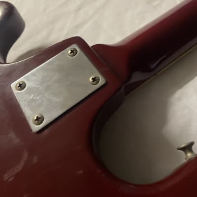 Teisco WG-4L Electric Guitar MIJ Japan W/ Chip Board Case Vintage 1960s Red image 17