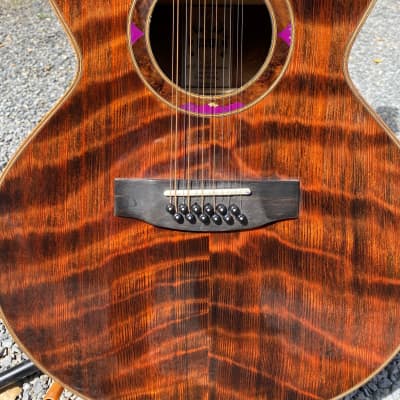 Harvey Leach  "Wolf" 12 String  2001 Coastal Quilted  Redwood.  A.D. 20 image 1