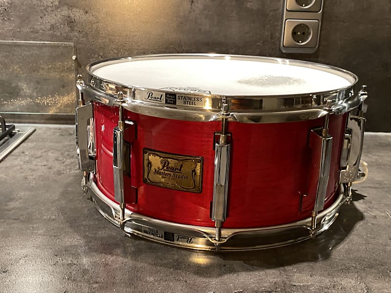Pearl MBX-5114D Masters studio birch snare 14x6.5” 1995-1997 - Sequoia red