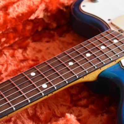 1997 Fender Japan O-Serial JM66 ’62 Reissue Jazzmaster Lake Placid Blue w/Matching Headstock CIJ Offset image 22