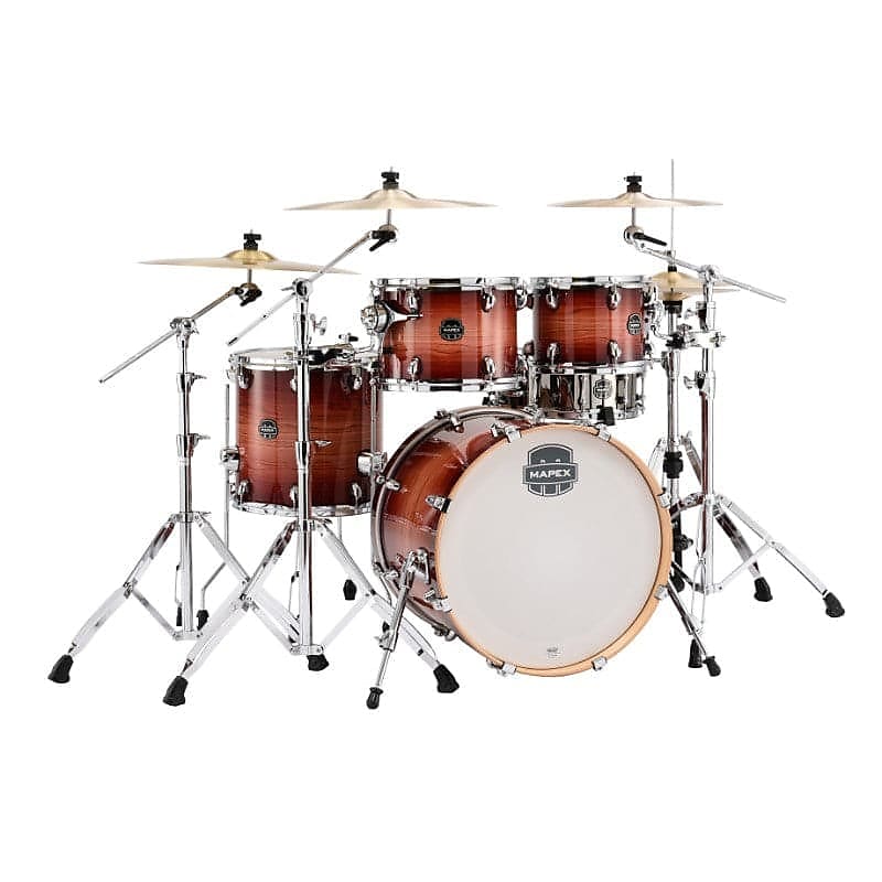 Mapex Armory Series Fusion Drum Set Redwood Burst Reverb