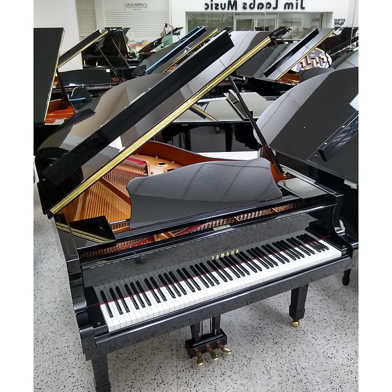 Yamaha C3 Grand Piano 6’1 Black Polish image 1