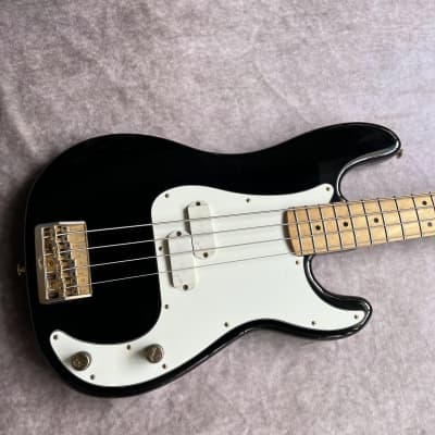 Fender Precision Bass Elite I Maple Fretboard Gold Hardware 1983 - Black image 7