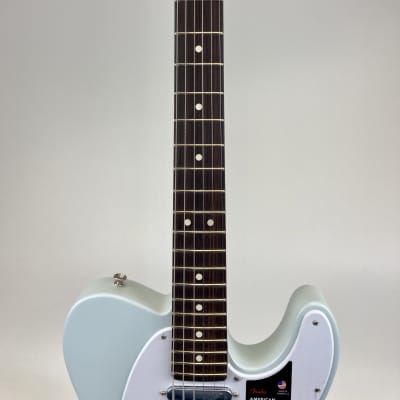 Fender American Performer Telecaster with Rosewood Fretboard 2021 Satin Sonic Blue image 5