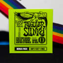 Ernie Ball 3521 Bonus Pack Regular Slinky Nickel Wound Electric Guitar Strings - 10-46 Gauge