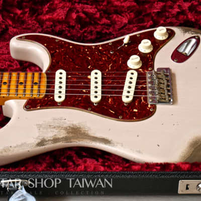 2020 Fender Custom Shop 1969 Stratocaster Heavy Relic-Dirty White Blonde. image 12