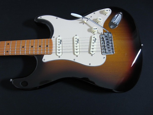 STAGG SES50M Vintage Strat Style Electric Guitar 2- Tone Burst image 1