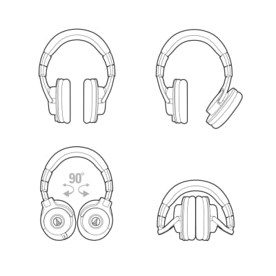Audio-Technica ATH-M40x Studio Monitor Headphones | Reverb Canada