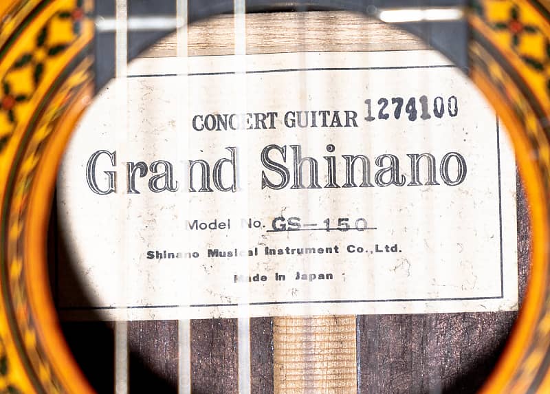 Grand Shinano GS-150 Classical Concert Nylon String Acoustic Guitar with  Case