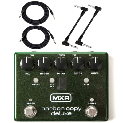 MXR M292 Carbon Copy Deluxe Analog Delay Guitar Effects Pedal Kit with Cables image 1
