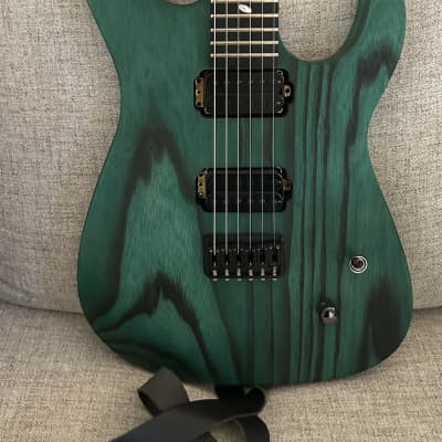 Caparison Dellinger II FX-AM guitar 2018 - 2021 - Dark Green Matt image 10