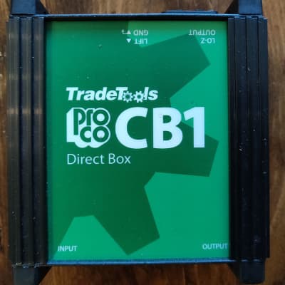ProCo CB-1 DI Box - Direct Box 2010s Black/Green image 1
