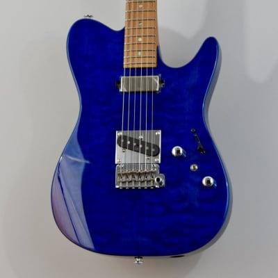Ibanez Prestige AZS2200Q Electric Guitar w/ Case - Royal Blue Sapphire image 15
