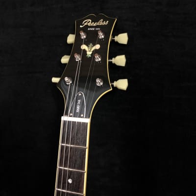 2018 Peerless Hardtail Black #6327 Semi Hollow Electric Archtop Guitar image 3