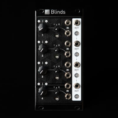 Mutable Instruments Blinds Polarizer/VCA Clone Eurorack Synth Module (Black Textured) image 1