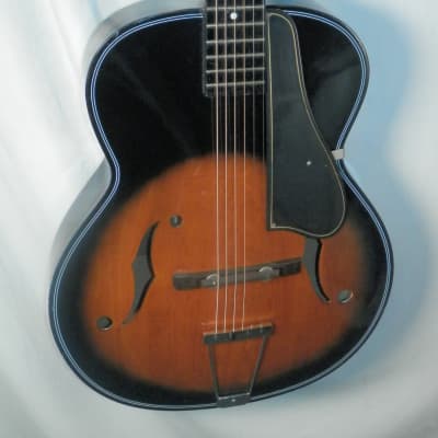 Decca Hollow Body Archtop Acoustic Guitar Made in Japan Sunburst vintage image 6