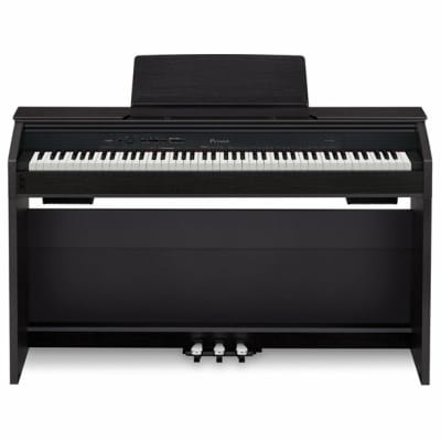 Casio PX860 BK Privia Digital Home Piano, Black with Power Supply (d)