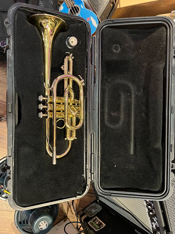 Bach CR300 Trumpet With Selmer Hard Case Reverb