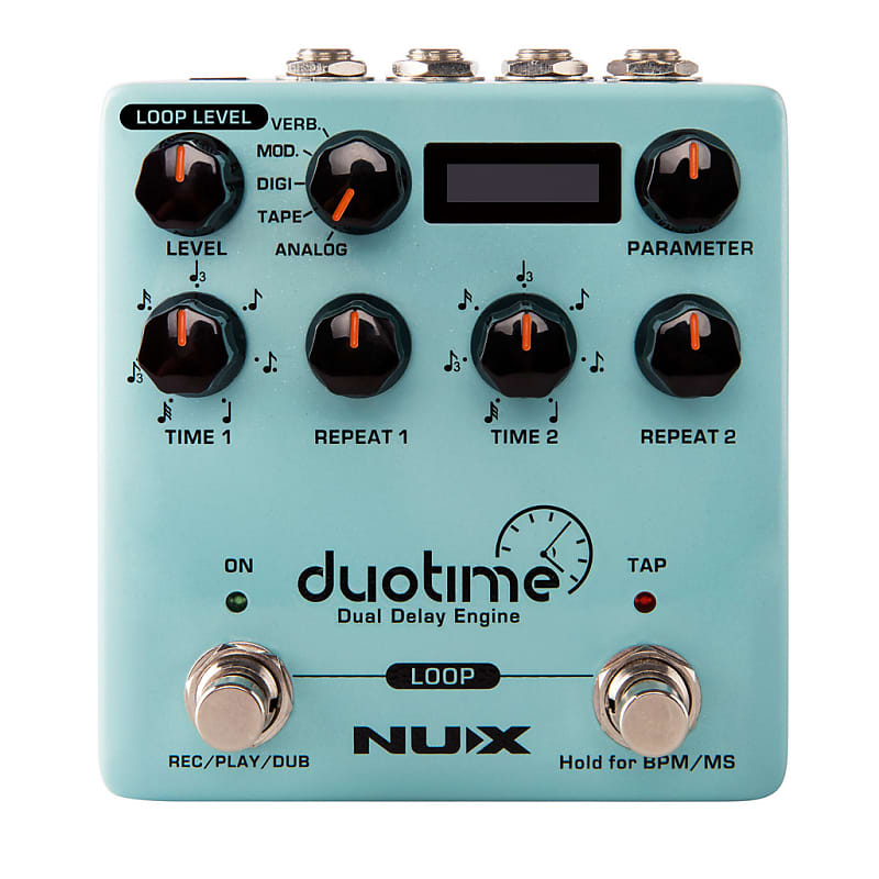 NuX NDD-6 Duotime Dual Engine Stereo Delay Verdugo Series Effects Pedal