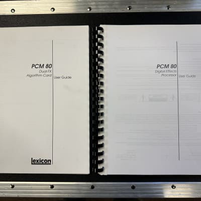 Original Lexicon PCM 80 Owner’s & Dual FX Algorithm - TWO Manuals image 1