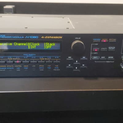 Roland JV-1080 64 Voice Synth Modfule 90s Rackmount Pro Audio Hardware