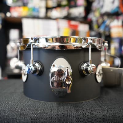 DW Design Series 8" Pure Maple Shell Tom - Black Satin Finish | 5x8" image 2
