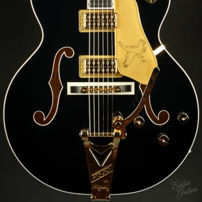 Gretsch G6136TG Players Edition Falcon Hollow Body with String-Thru Bigsby and Gold Hardware, Ebony Fingerbo image 2