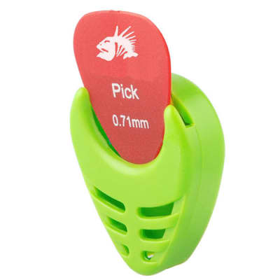 Omikron Guitar Pickholder "Green" Stick-On non-marring adhesive Two Pieces image 2
