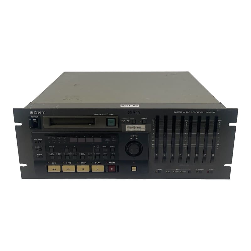 Rack Mount Sony PCM-800 8-Track Digital Audio Recorder | Reverb