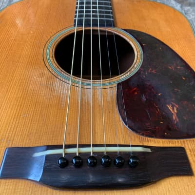 1953 Martin D-18 Acoustic  - Natural finish and hard shell case image 12