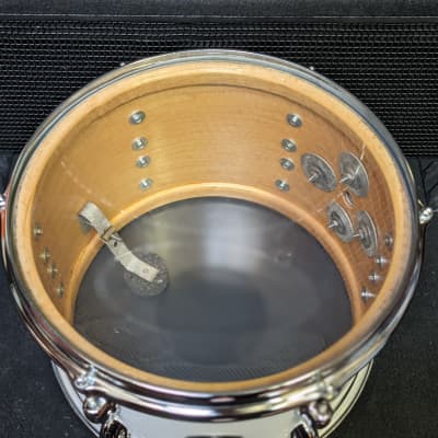 Closet Find! 1970s Slingerland White Wrap 8 x 12" Tom - Near New Condition! - Sounds Great! image 7