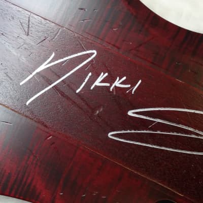 Gibson Nikki Sixx Owned, Played & Signed Thunderbird Bass with COA & Case Mötley Crüe image 14