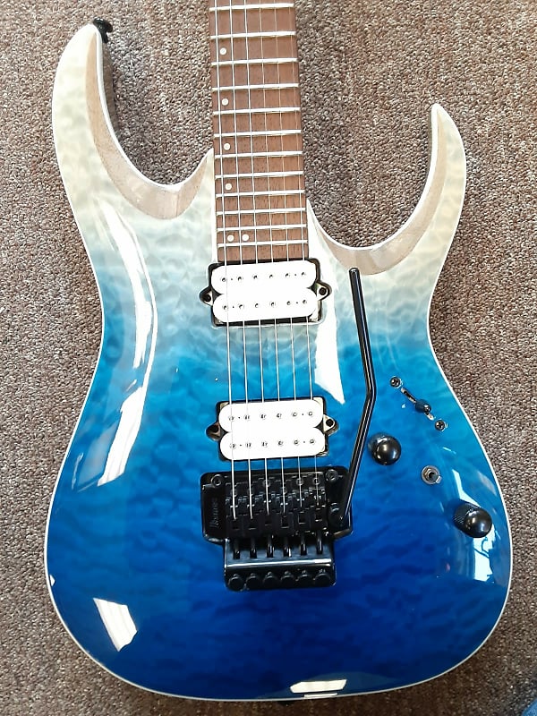 Ibanez RGA42HPTQM Electric GuitarBlue Iceberg Gradation with Reverb