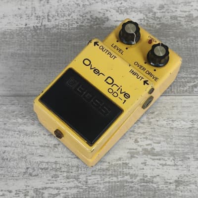 1980 Boss OD-1 Overdrive Japan Vintage Silver Screw Effects Pedal for sale
