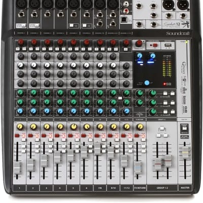 Soundcraft Signature 12 MTK 12-Channel Multi-Track Analog USB Mixer w/  Effects | Reverb