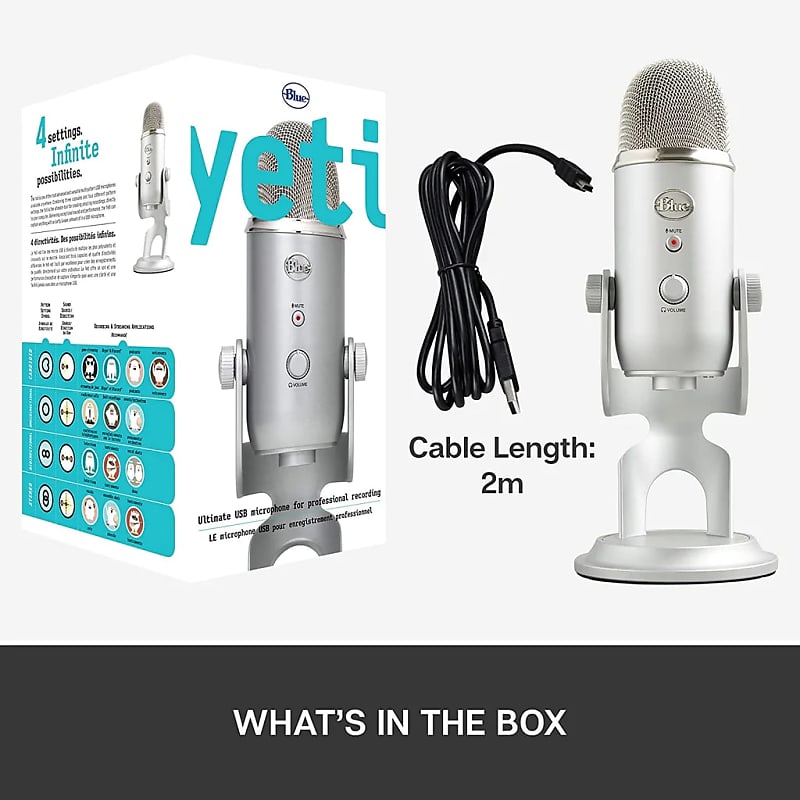 Blue Yeti Multipattern USB Microphone