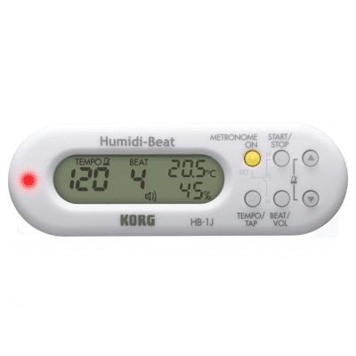 Korg HB-1 Humidi-Beat Metronome with Humidity/Temperature Detector - White image 1