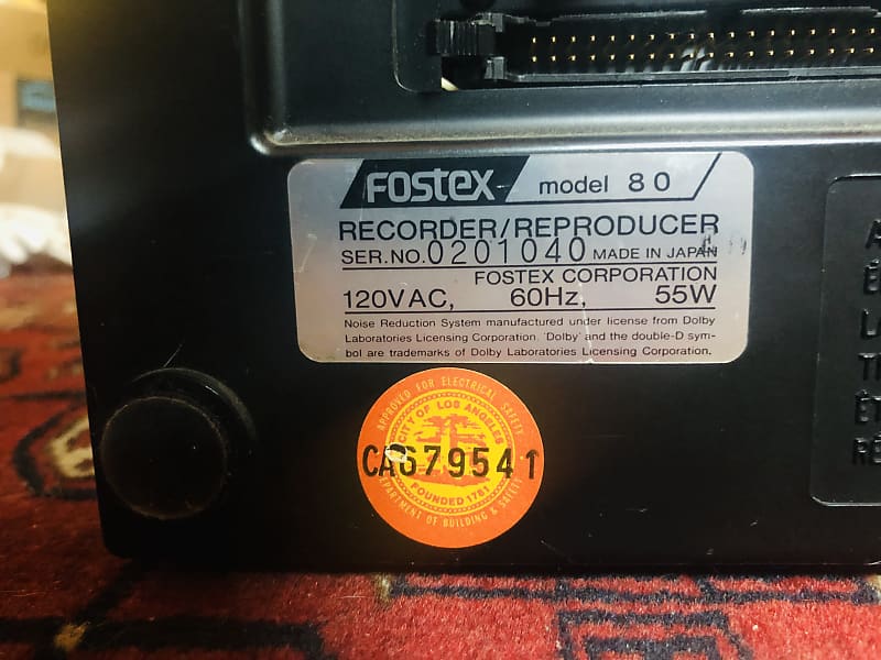 Rare Vintage Fostex Model 80 Analog Reel-To-Reel 8-Track Recorder