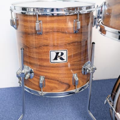 1972-77 Rogers Londoner V drum kit, rare Koa finish, 22"-12"-13"-16" image 8