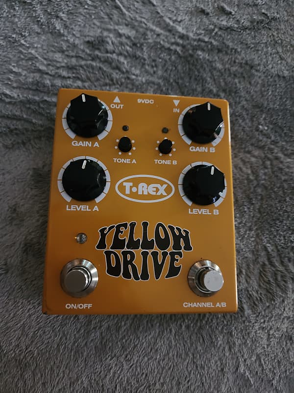 T-Rex Yellow Drive Dual Channel Distortion Pedal | Reverb