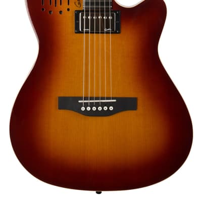 Godin A6 Ultra Cognac Burst HG 6 String RH Acoustic Electric Guitar MADE In CANADA - D image 1