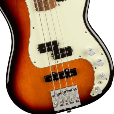Fender Player Plus Precision Electric Bass. Pau Ferro Fingerboard, 3-Color Sunburst image 4