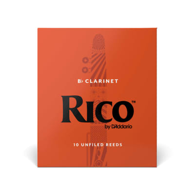 D'Addario Rico RCA1025 Bb Clarinet Reed 10-Pack, Strength 2.5 image 1