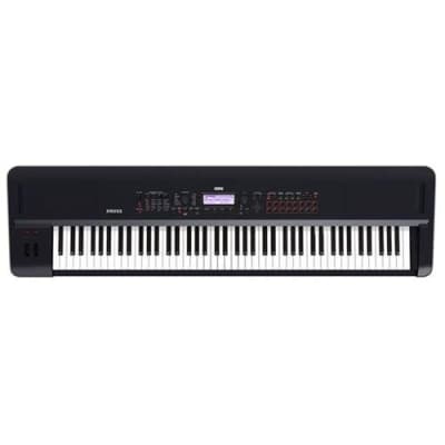 Korg Kross 2-88 Natural Weighted Hammer Action Synthesizer Workstation, 88 Keys, Super Matte Black