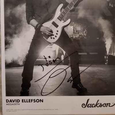 DAVE ELLEFSON personally owned played JACKSON  30TH anniversary signature bass prototype image 8