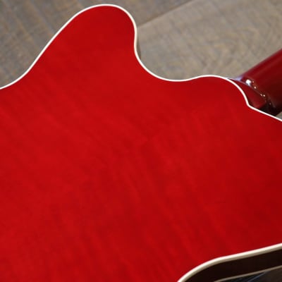 Unplayed! 2022 Kauer Guitars Super Chief Semi-Hollow Electric Guitar Wine Red w/ Bigsby + OGB image 15