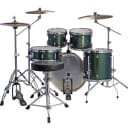 Ludwig Element Evolution 5pc Drum Set with Zildjian I Series Cymbals - 20 Set - Emerald Sparkle
